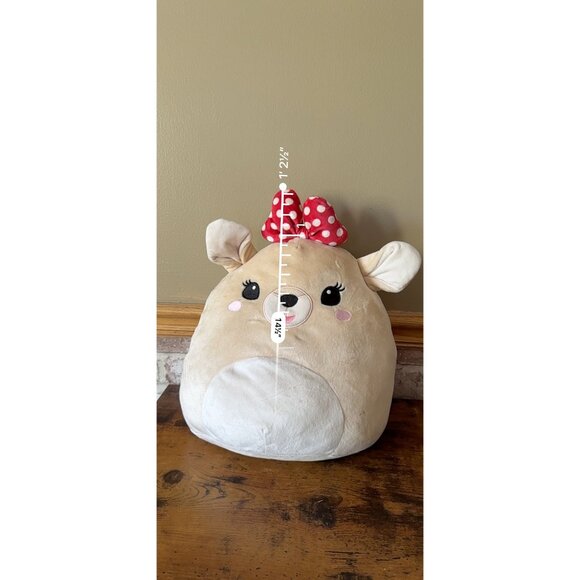 Squishmallows Rudolph  8""Licensed Clarice Plush Polka Dot Bow - Picture 13 of 13